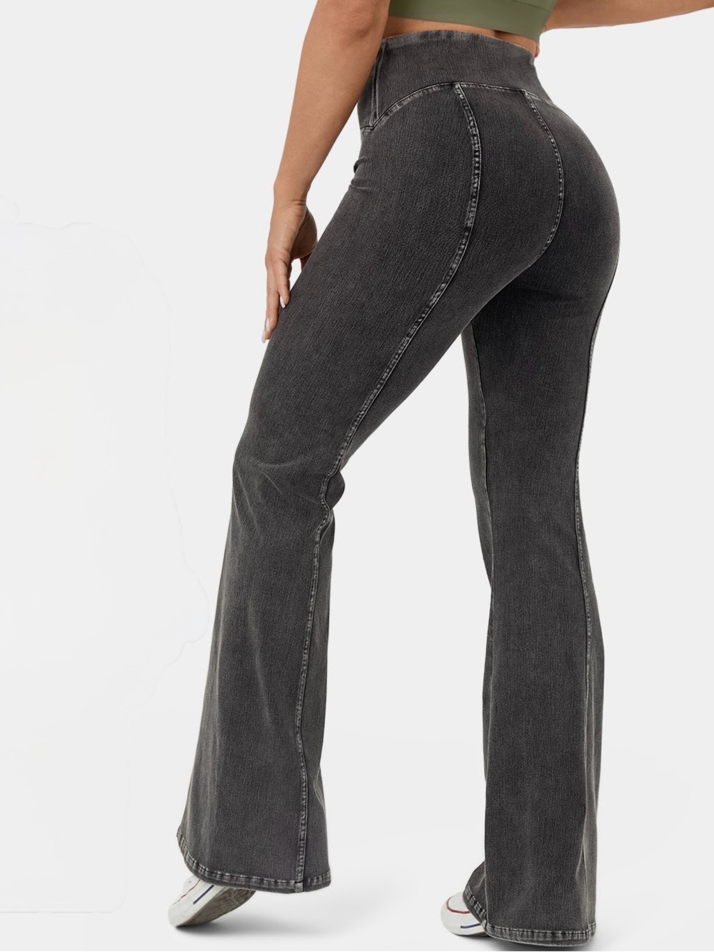 Halara Center Hem Flare “Jeans” - Picture 2 of 7